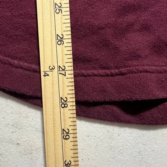 🟣🟣 Victoria's Secret Size Small Maroon Crew Neck Love Pink Sweatshirt Sweater - Picture 6 of 6